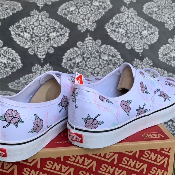 VANS AUTHENTIC THANK YOU FLORAL TRUE WHITE men’s - Picture 11 of 16